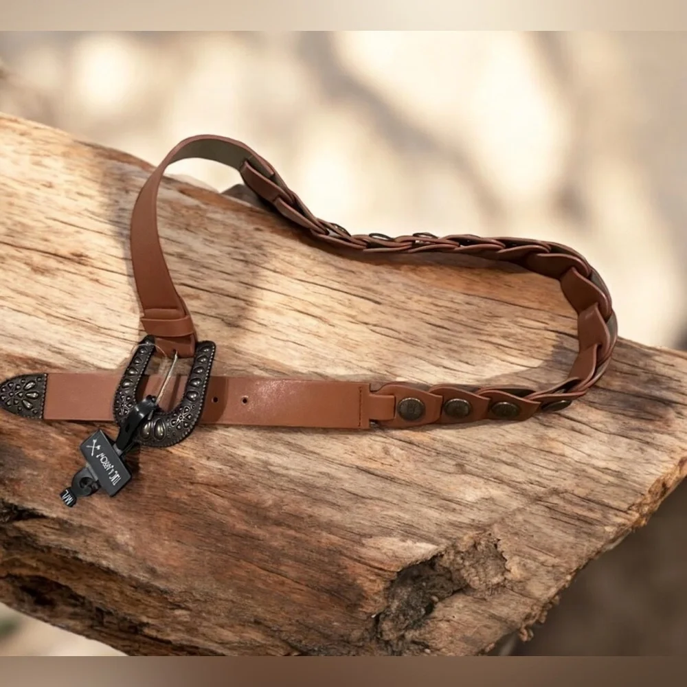 NWT Twig & Arrow Western Faux Leather Medallion Belt